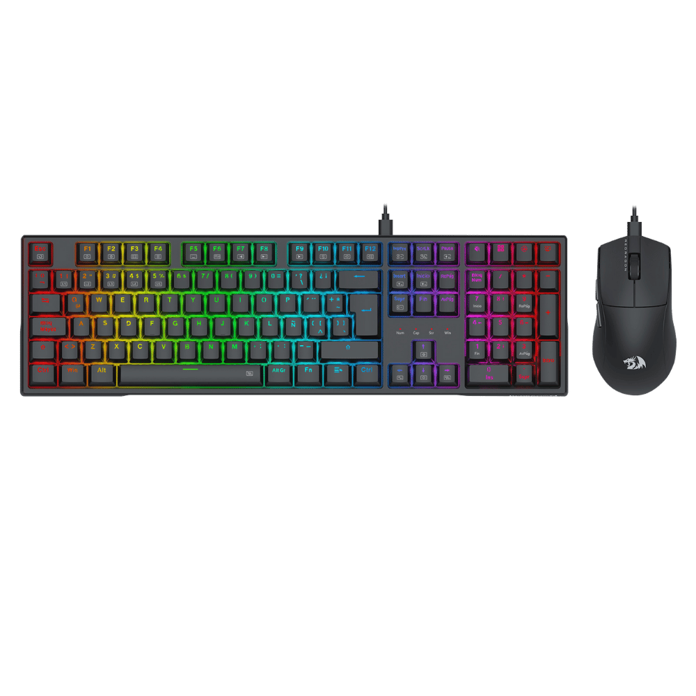 Combo Teclado Y Mouse Gamer Redragon S146 Rgb - Imagen 1