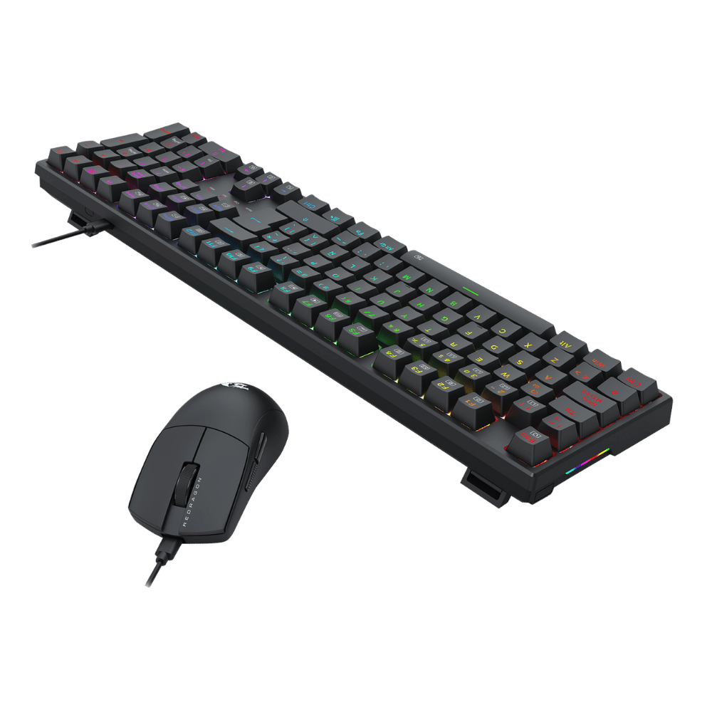 Combo Teclado Y Mouse Gamer Redragon S146 Rgb - Imagen 5