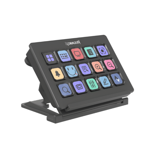 Controlador de Streaming Redragon Streamcraft Ss550 15 Teclas LCD