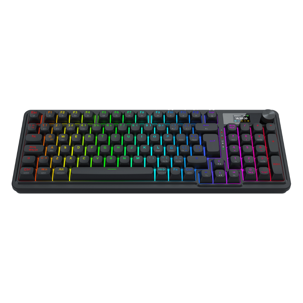 Teclado Inalambrico Redragon Mecánico LCD 96% EISA PRO K686 Negro (2)