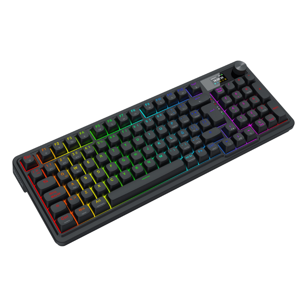 Teclado Inalambrico Redragon Mecánico LCD 96% EISA PRO K686 Negro (3)