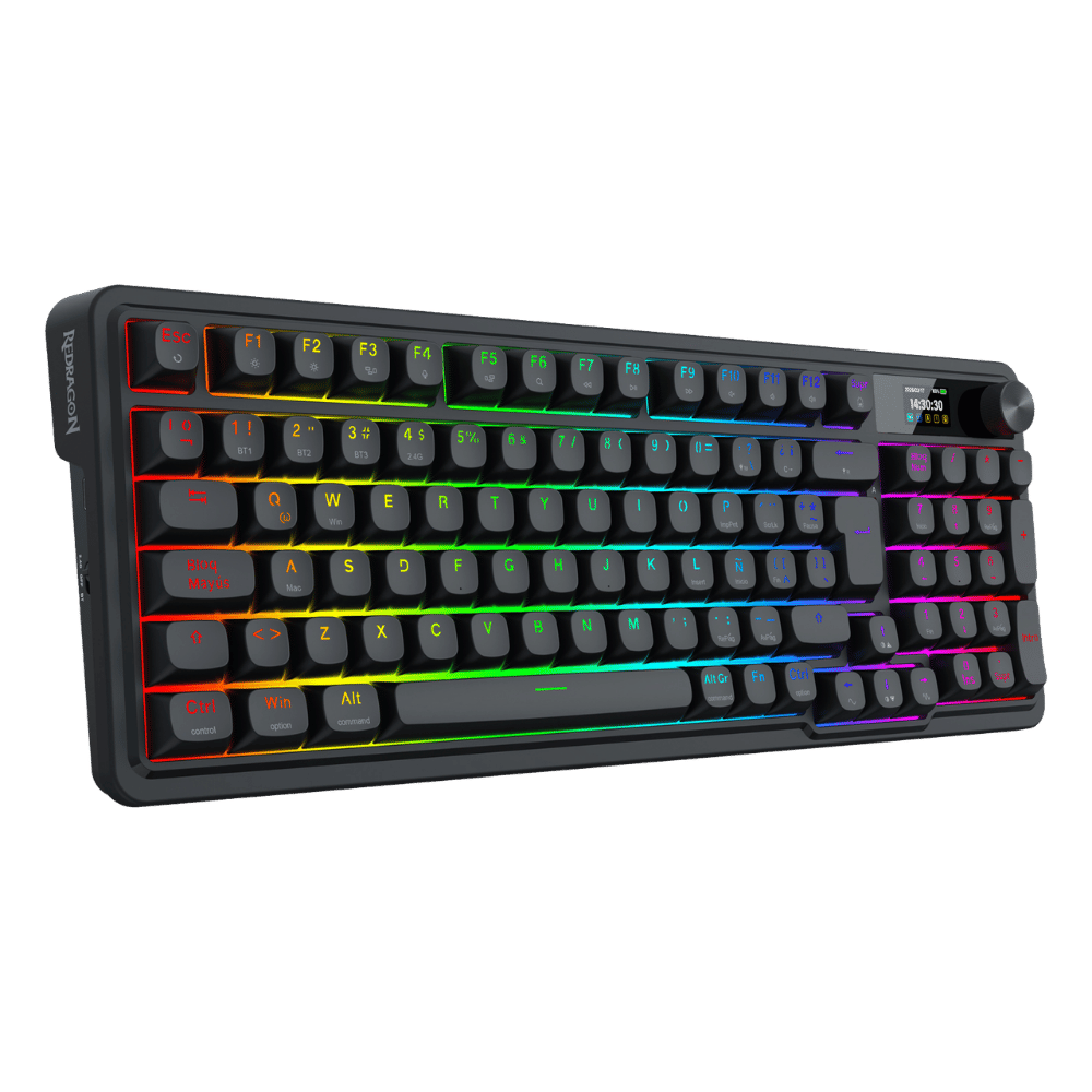 Teclado Inalambrico Redragon Mecánico LCD 96% EISA PRO K686 Negro (4)