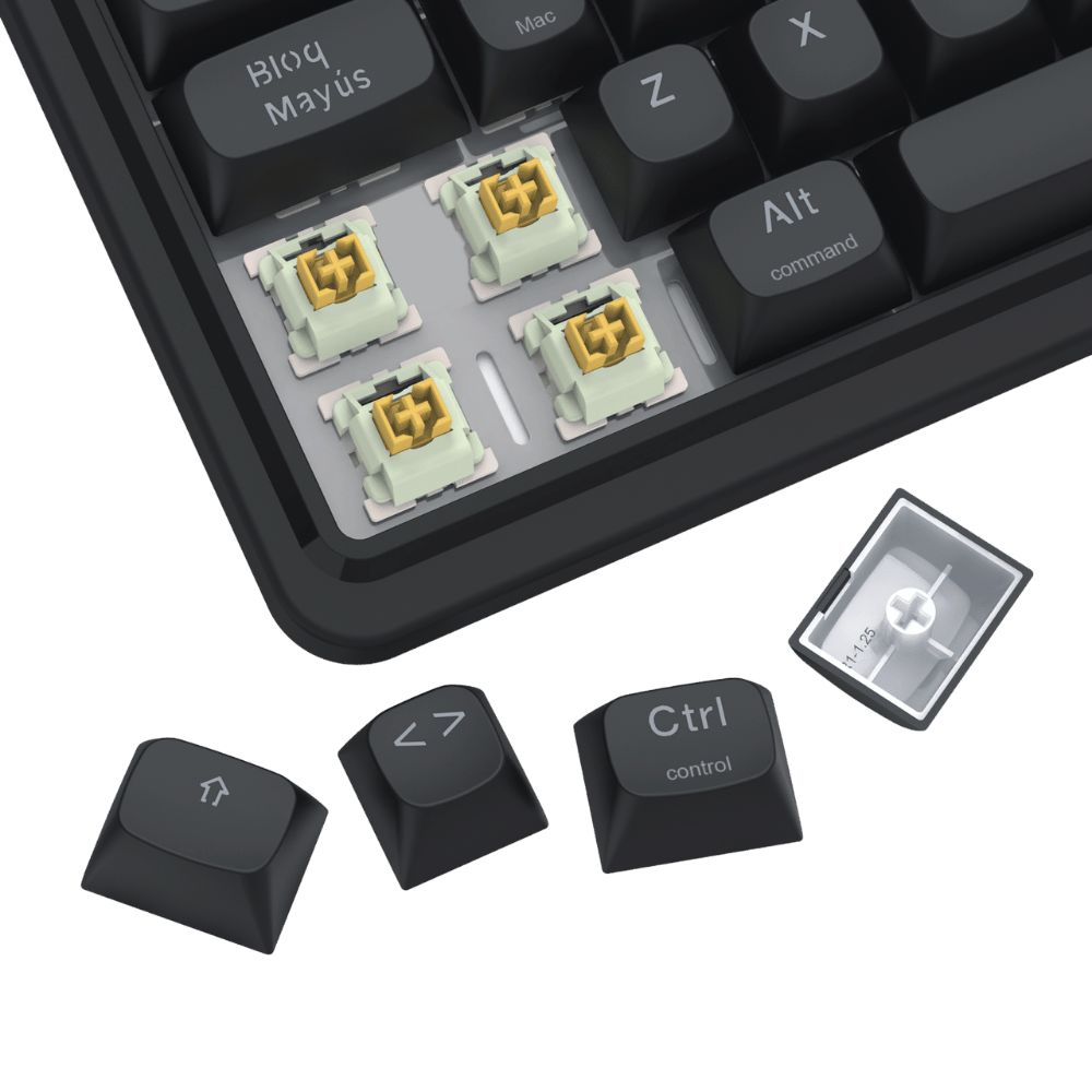 Teclado Inalambrico Redragon Mecánico LCD 96% EISA PRO K686 Negro (5)