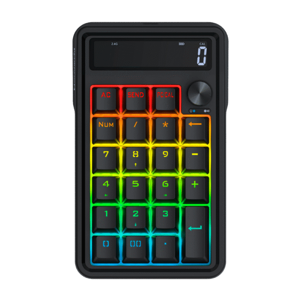 Teclado Numérico Mecánico Rgb Inalámbrico Redragon K733 Pro Negro