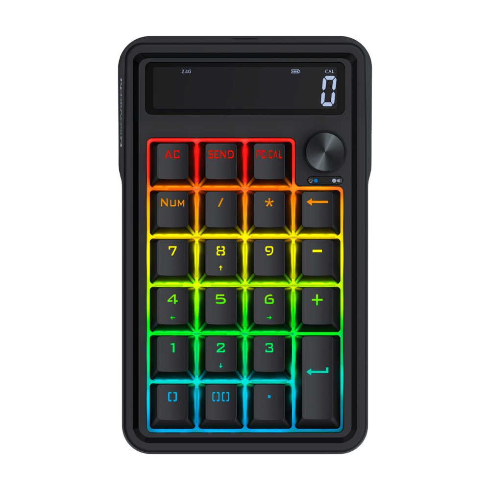 Teclado Numérico Mecánico Rgb Inalámbrico Redragon K733 Pro Negro - Imagen 1