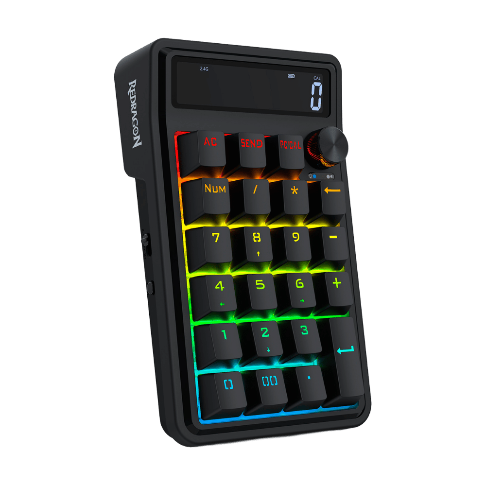 Teclado Numérico Mecánico Rgb Inalámbrico Redragon K733 Pro Negro - Imagen 2