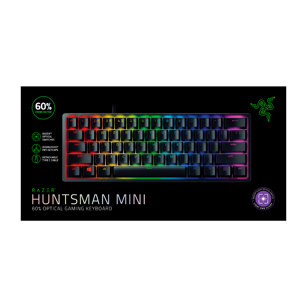 Teclado Razer Gamer Huntsman Mini 60% Optical / Negro - Imagen 4