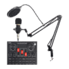 Kit Mic Pro Condensador + Tarjeta De Sonido V8k 11872 - Thumbnail Image 1