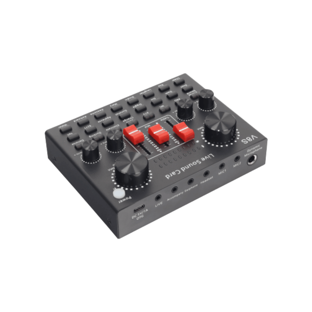 Kit Mic Pro Condensador + Tarjeta De Sonido V8k 11872 - Imagen 8