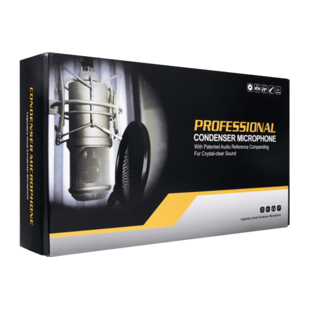 Kit Mic Pro Condensador + Tarjeta De Sonido V8k 11872 - Imagen 3